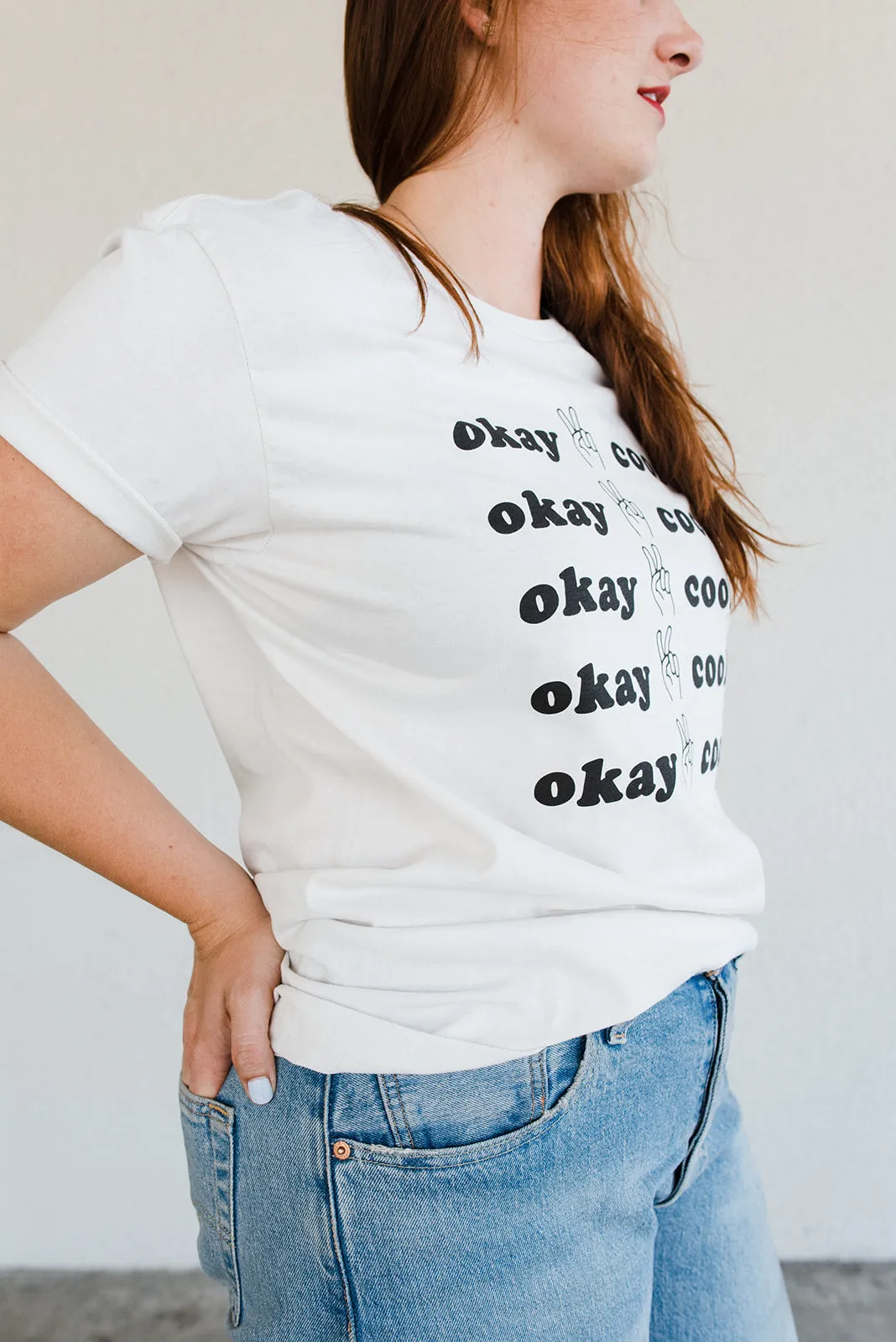 The BLACK OKAY COOL T-Shirt