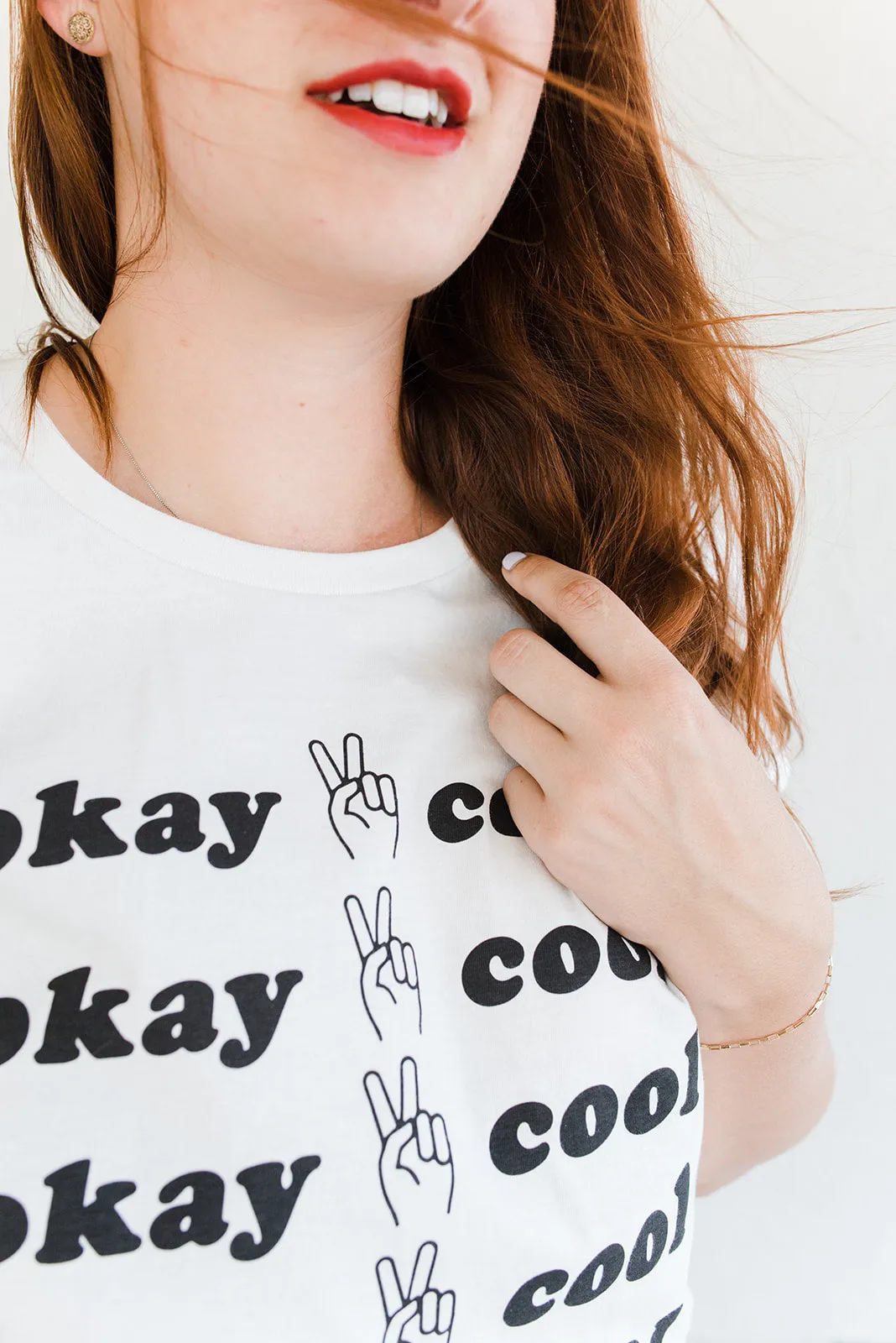 The BLACK OKAY COOL T-Shirt