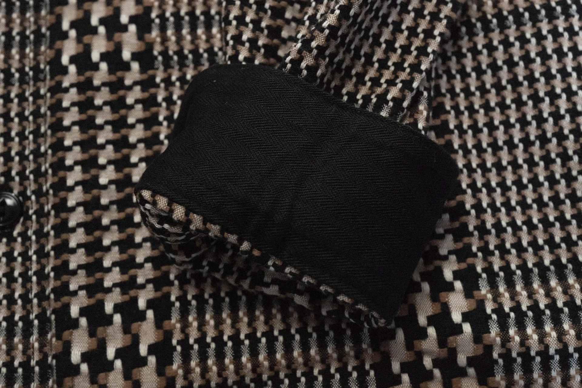 The Flat Head 12oz Glencheck Selvage Flannel Workshirt (Cookie)