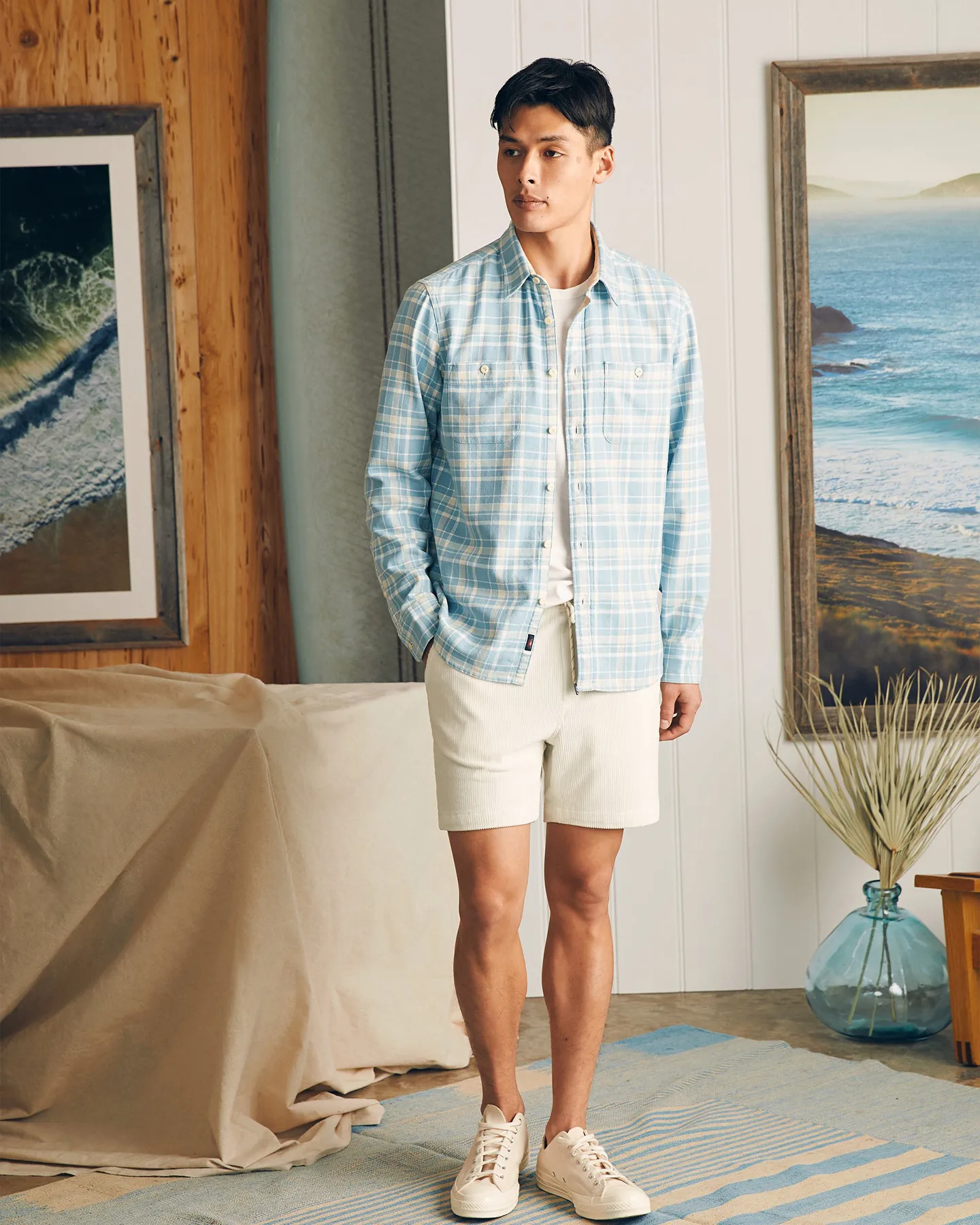 THE SURF FLANNEL SHIRT - SEABROOKS SANDS PLAID