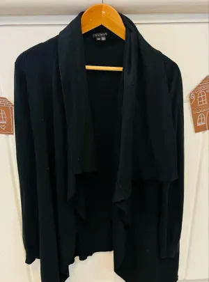 Theory Black Cardigan - Size Medium