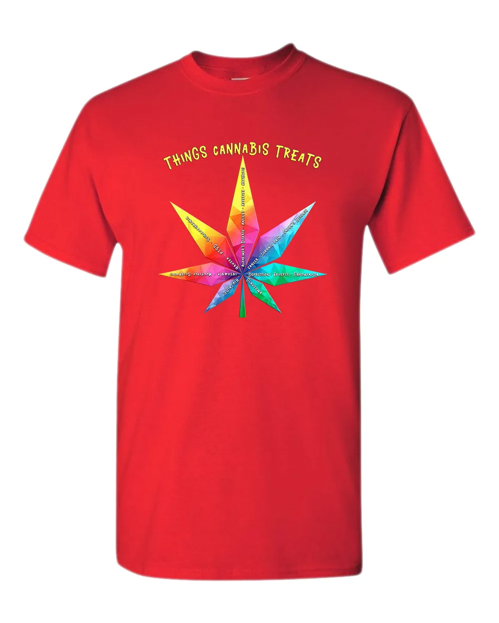 Things cannab*s treats t-shirt, colorful leaf t-shirt