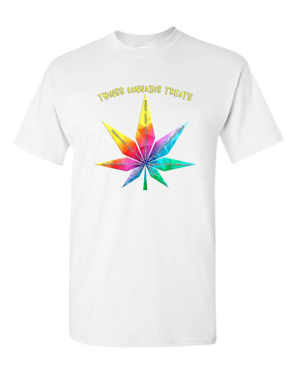Things cannab*s treats t-shirt, colorful leaf t-shirt