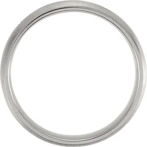Titanium Grooved & Satin Finished Band T891 - 7 mm