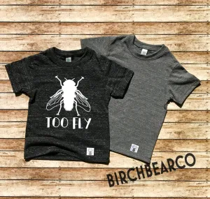 Too Fly Shirt - Bug Shirt - Bug Birthday Shirt - Trending Toddler Shirt  - Hipster Shirt - Birthday Boy Shirt Children's Toddler Tri-Blend