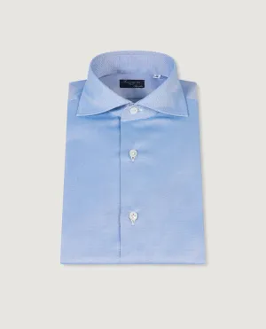 Travel Katoen Shirt - Lichtblauw