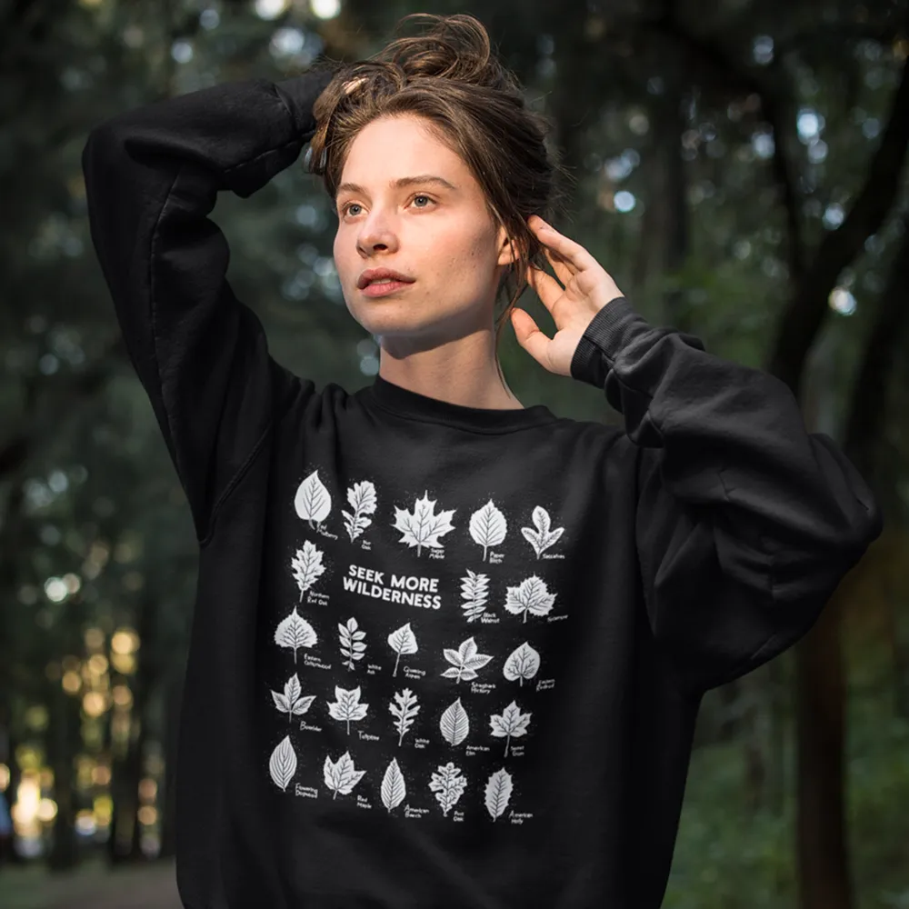 Tree Leaves Crewneck Sweatshirt