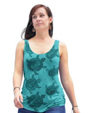 Tribal Sea Turtle Racerback Tank Top