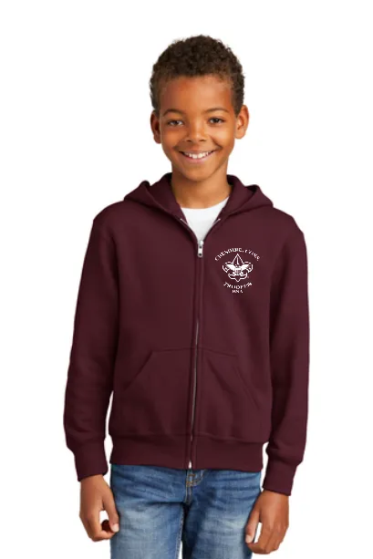 TROOP 198 COTTON BLEND FULL ZIP HOODED SWEATSHIRT
