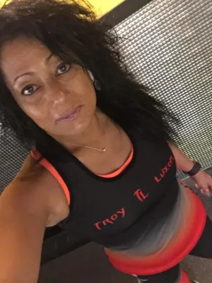 TROY LUXOR WOMEN'S SPORTS TANK TOP RED FIRE