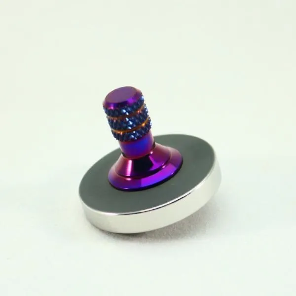 Two Step - Blacked out and polished stainless steel with a heat anodized titanium spindle #2