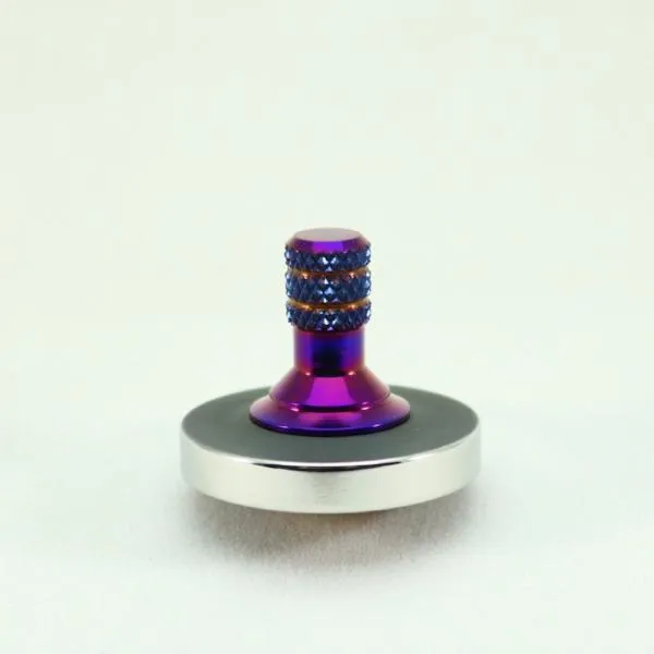 Two Step - Blacked out and polished stainless steel with a heat anodized titanium spindle #2