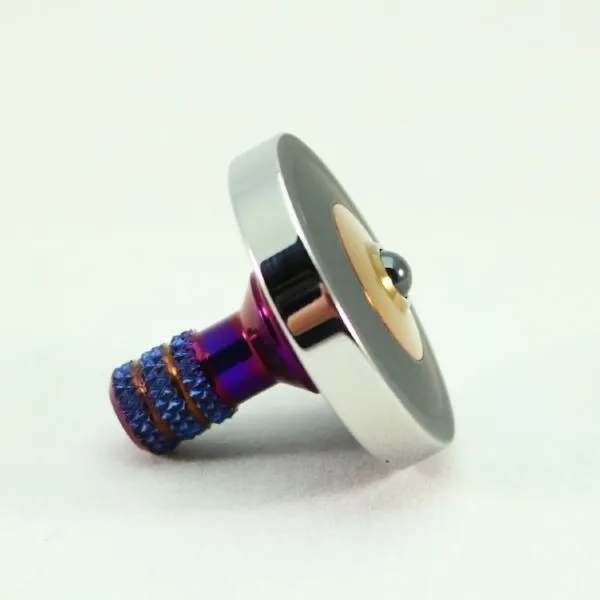 Two Step - Blacked out and polished stainless steel with a heat anodized titanium spindle #2