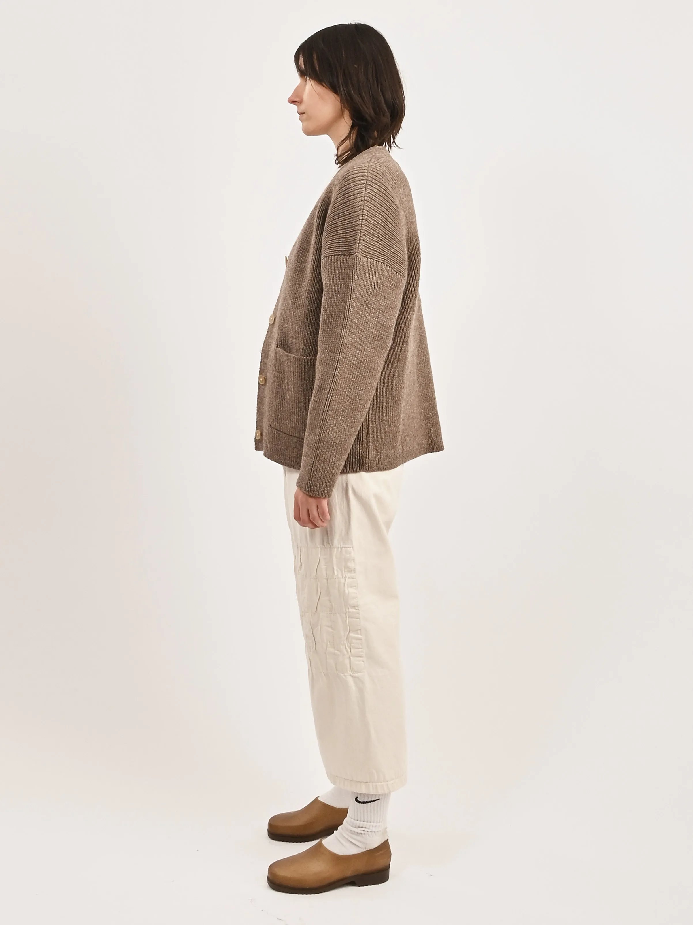 Undyed Bark Everyday Cardigan