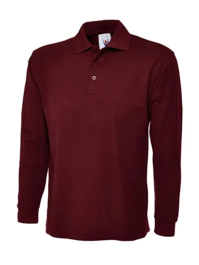 Uneek Long sleeved Classic Polo shirt-uc113