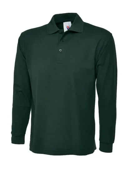 Uneek Long sleeved Classic Polo shirt-uc113