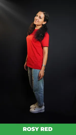 Unisex Rosy Red T shirt
