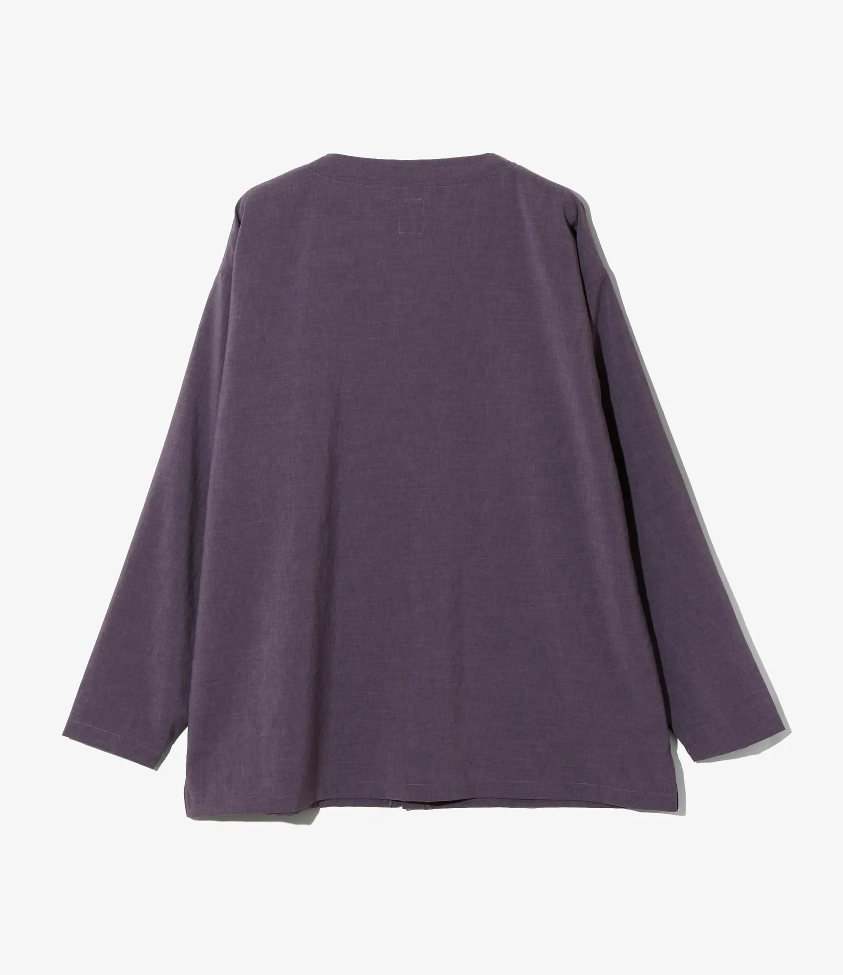 V-Neck Cardigan - Poly Oxford
