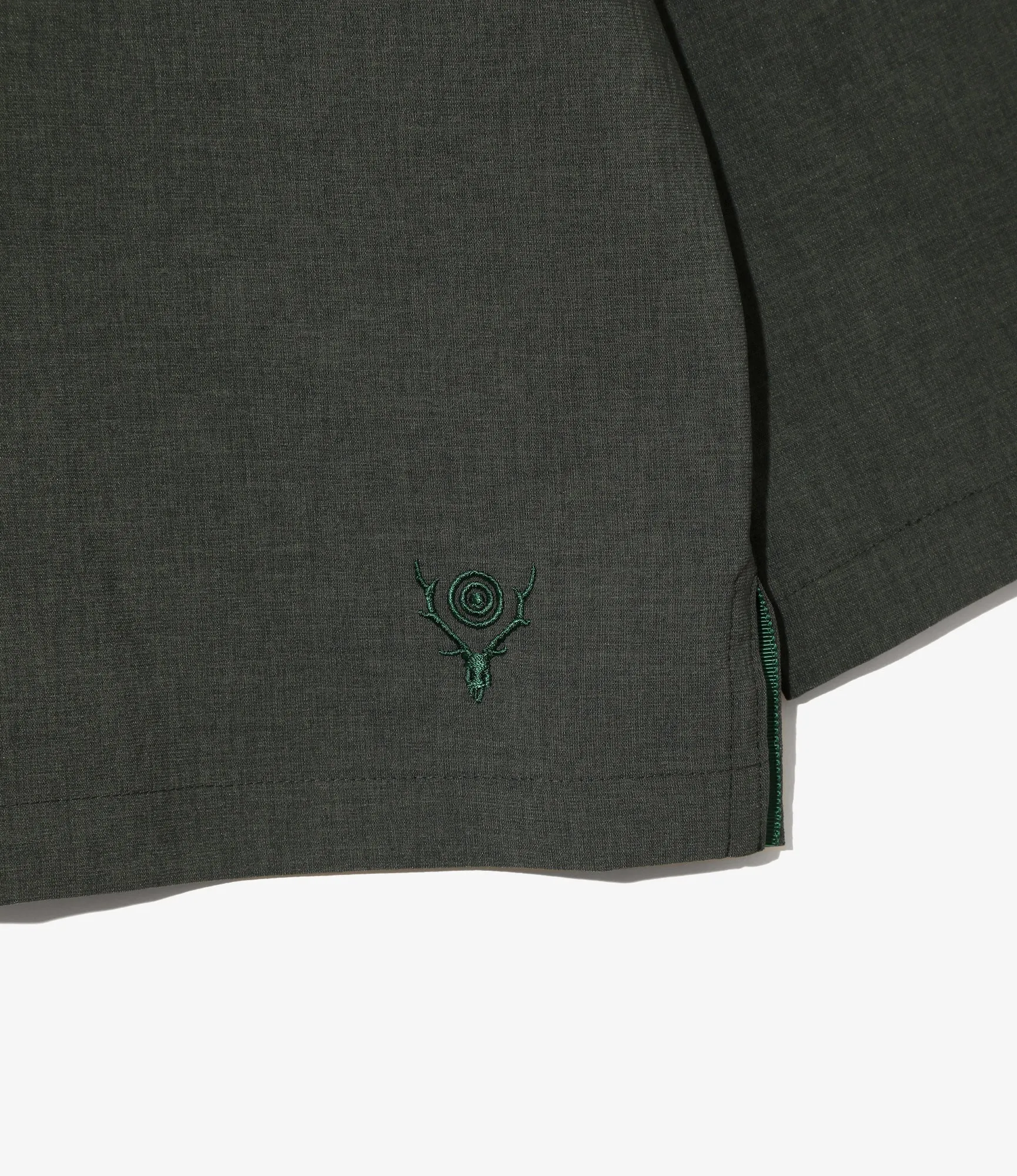 V-Neck Cardigan - Poly Oxford