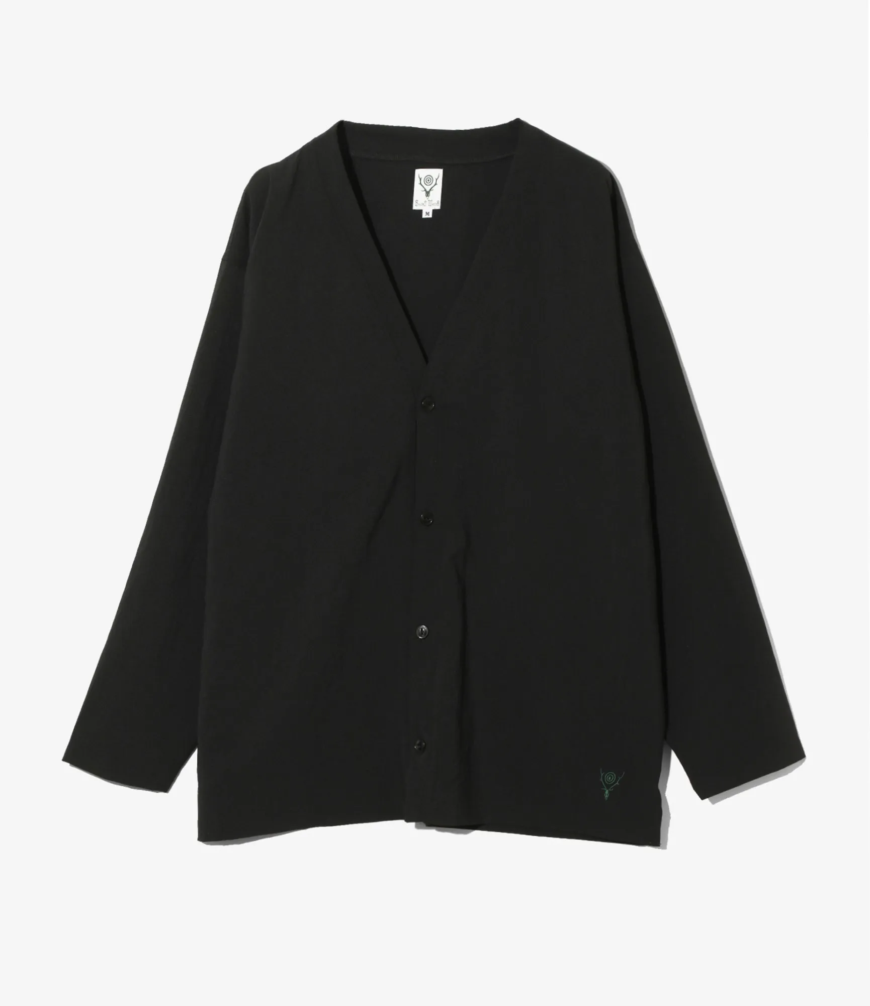 V-Neck Cardigan - Poly Oxford