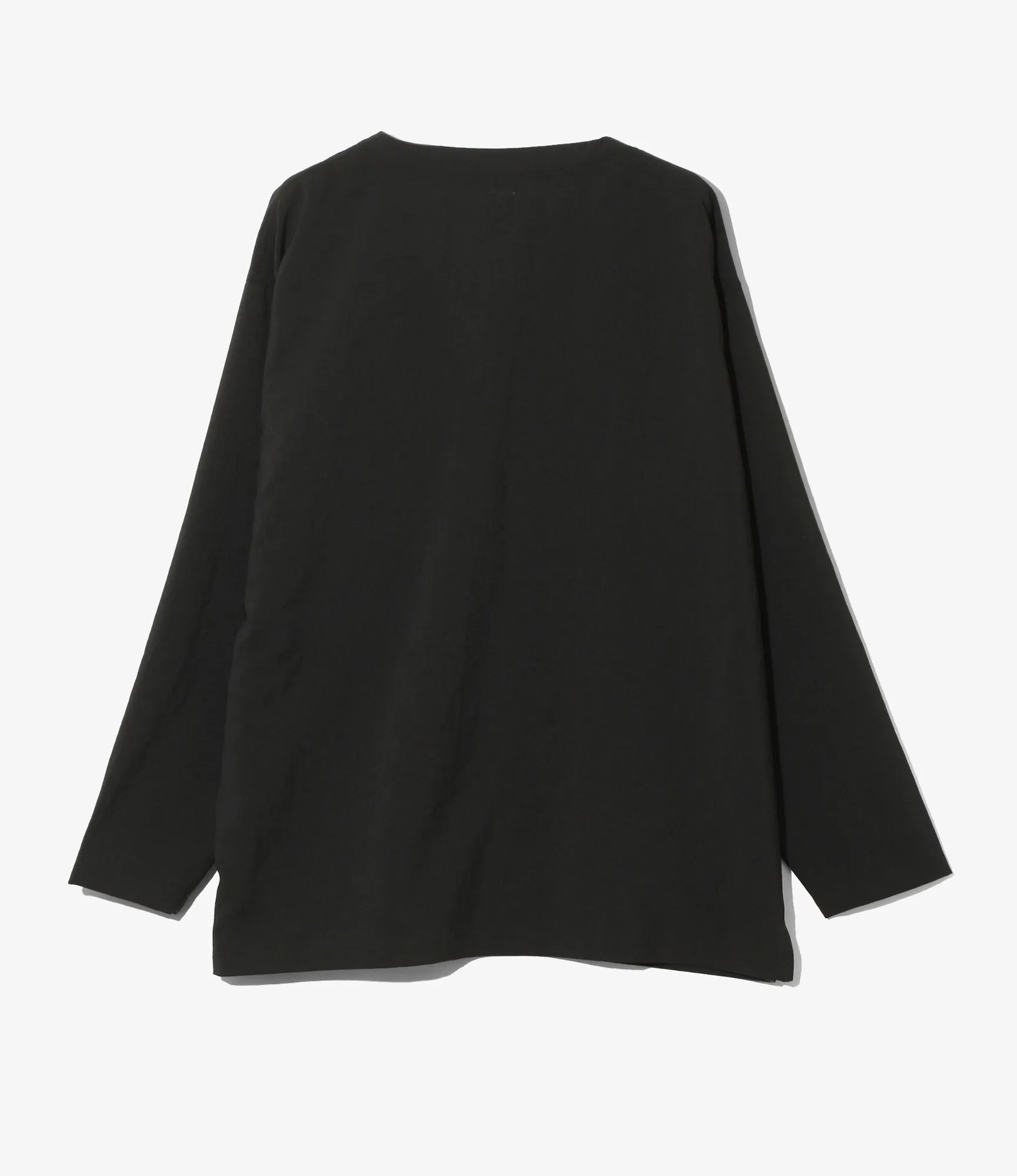 V-Neck Cardigan - Poly Oxford