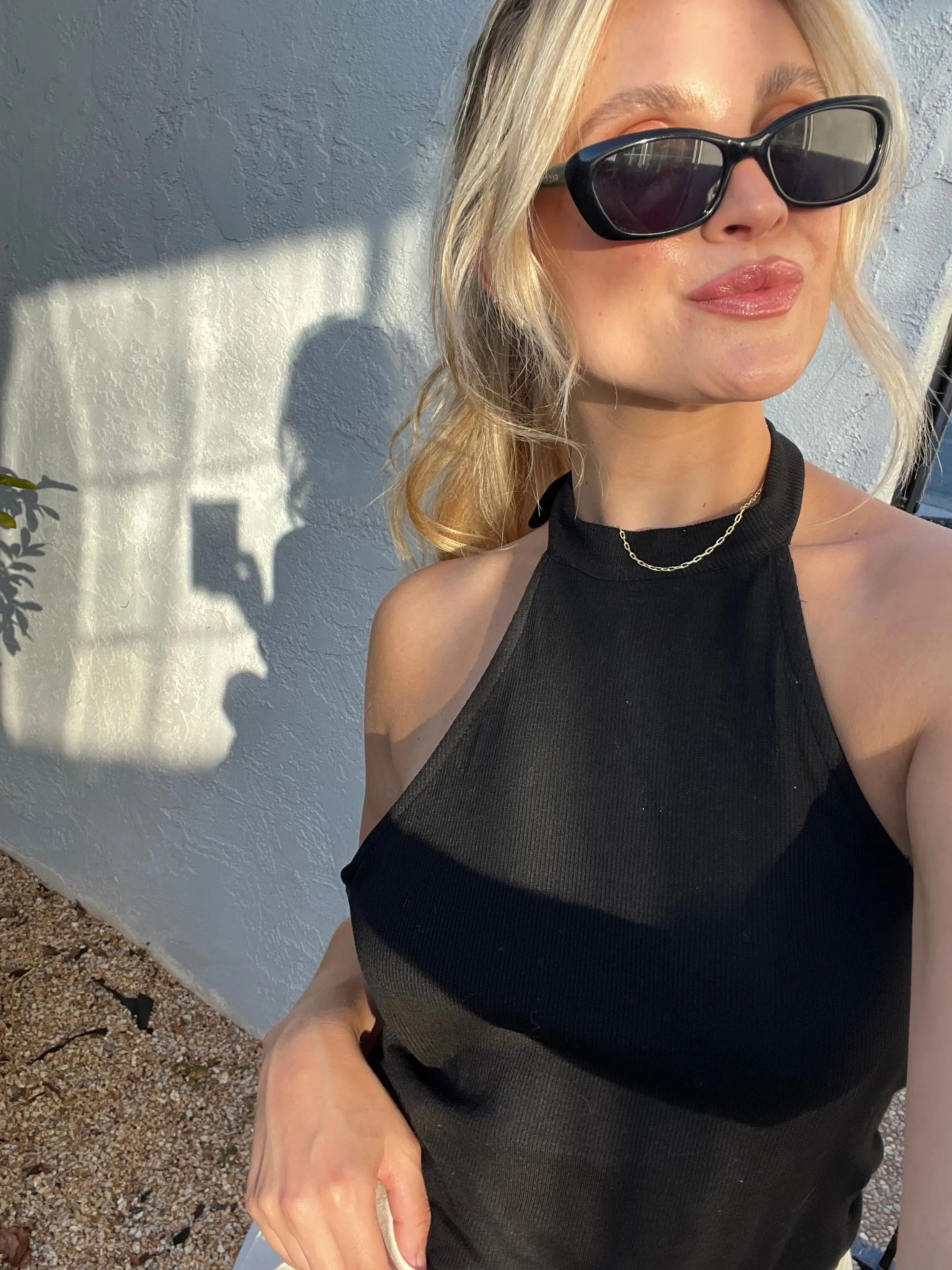 Vanessa Knit Halter (Black)