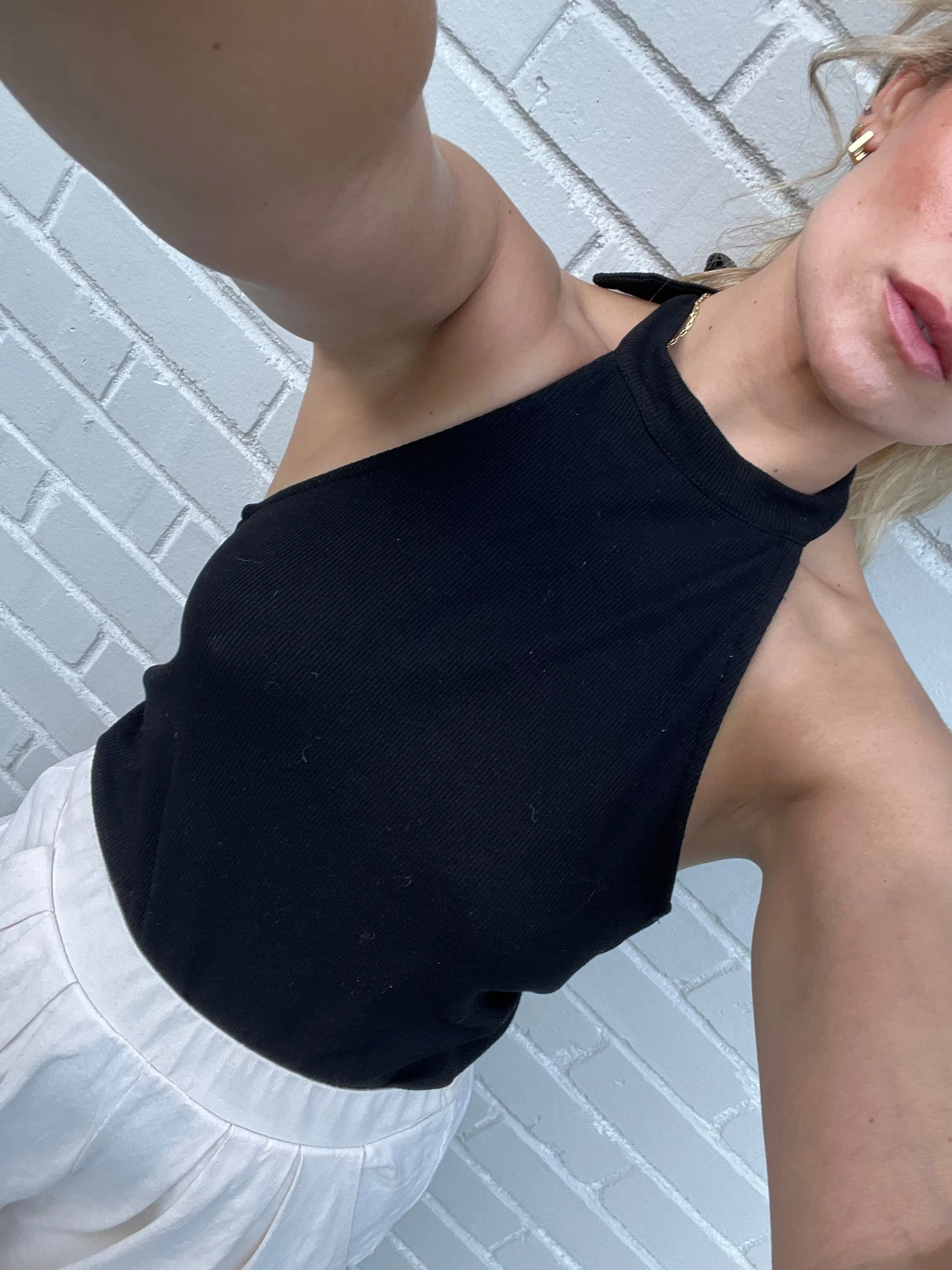 Vanessa Knit Halter (Black)