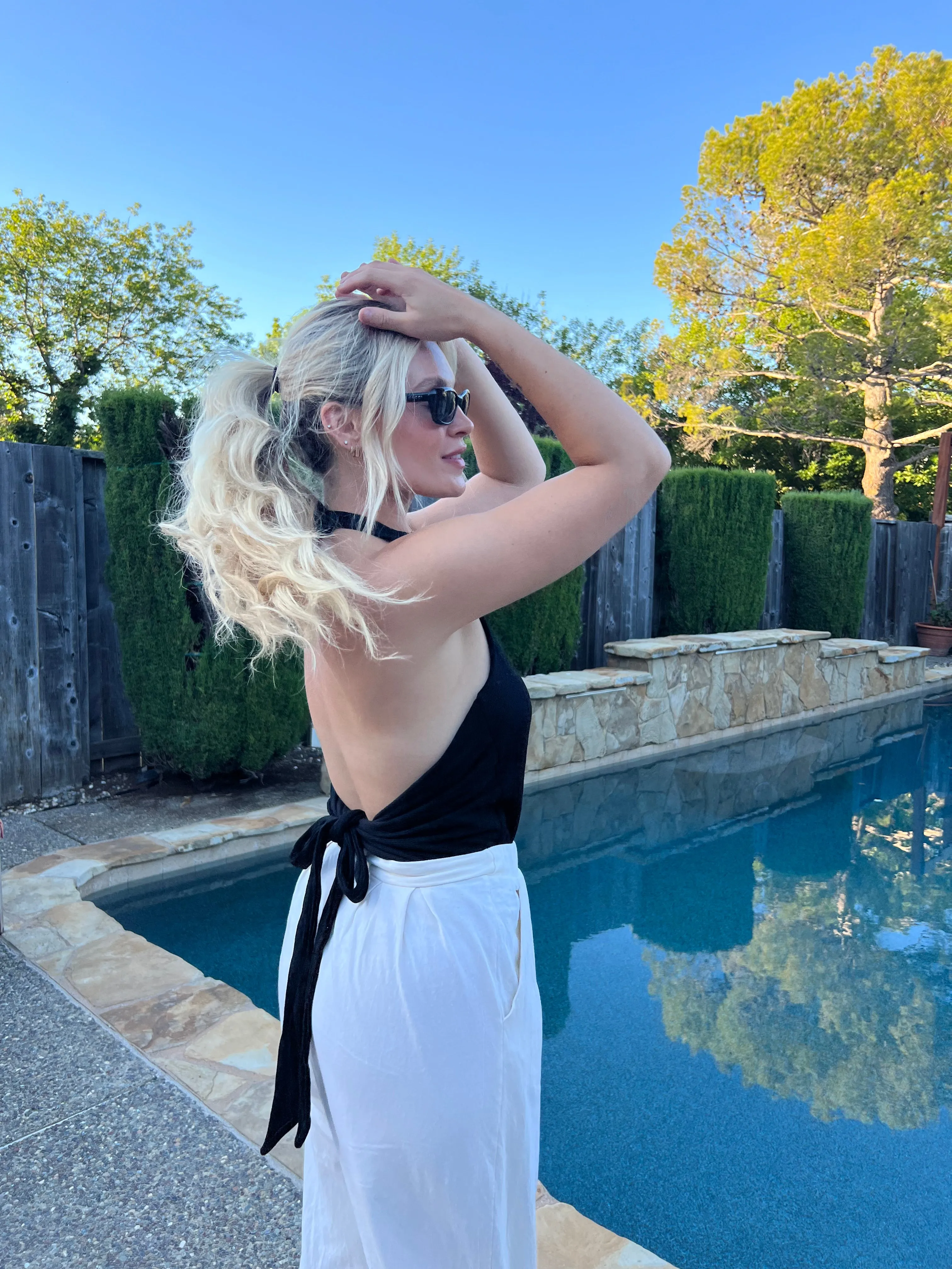 Vanessa Knit Halter (Black)