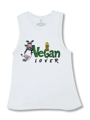 Vegan Muscle Tank Tops for Womens Workout | 100% Cotton | Vegan Lover