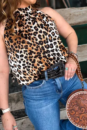 Vintage Leopard Dressy Tank