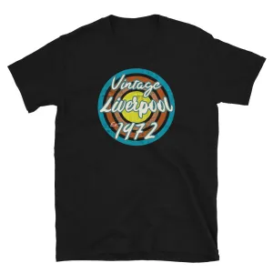 Vintage Liverpool 1972 Birthday T-Shirt | Urban City