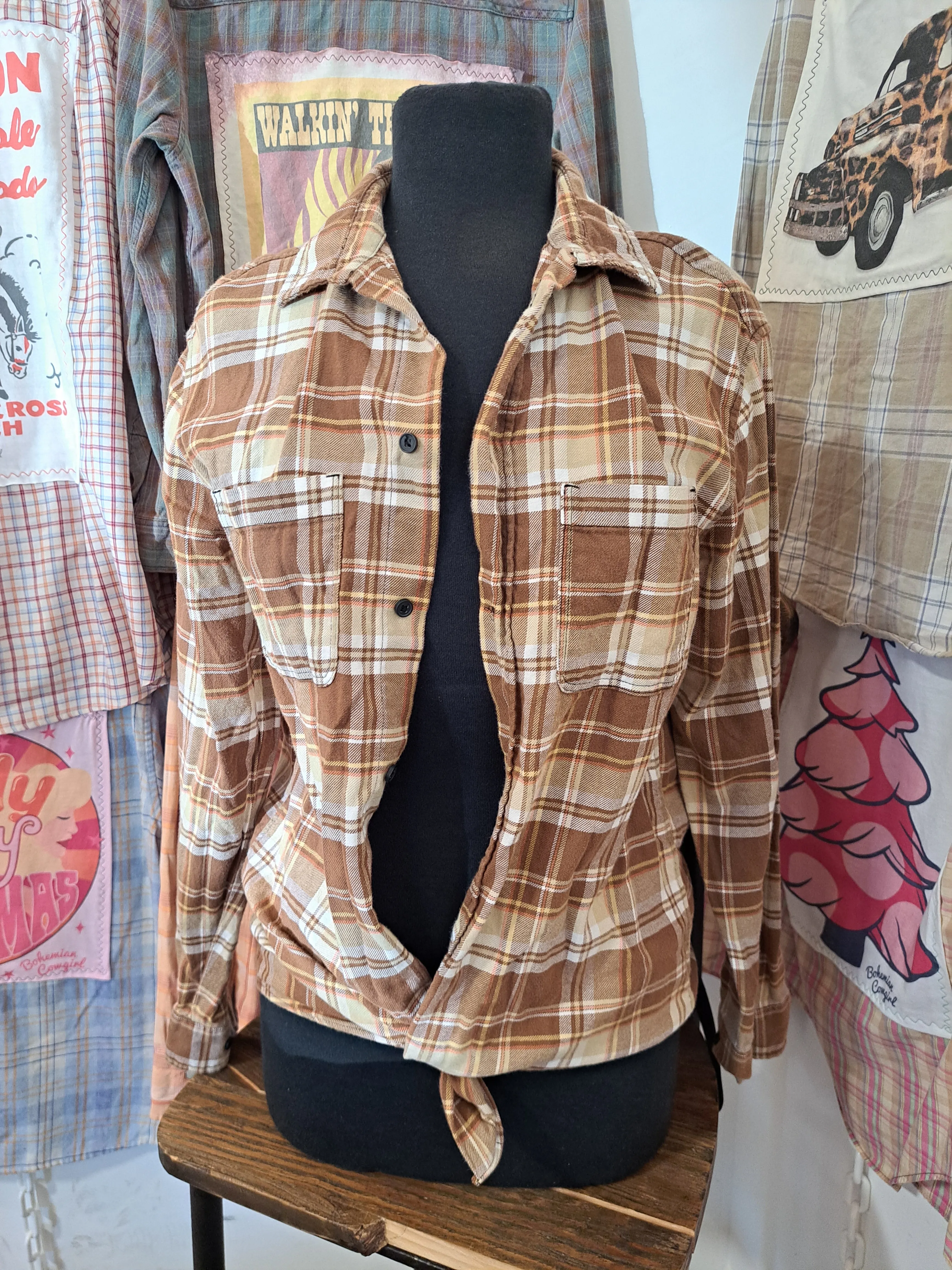 Vintage Patch Flannel - Coors Cowboy - WS