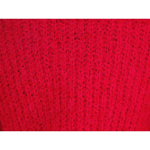 Vintage Schiaparelli Sweater Raspberry Wool  1950S Large