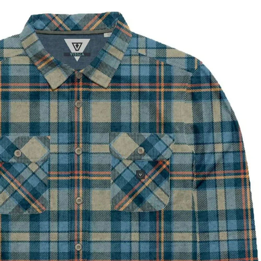 Vissla Eco-Zy Polar Flannel Long Sleeve Shirt - Khaki