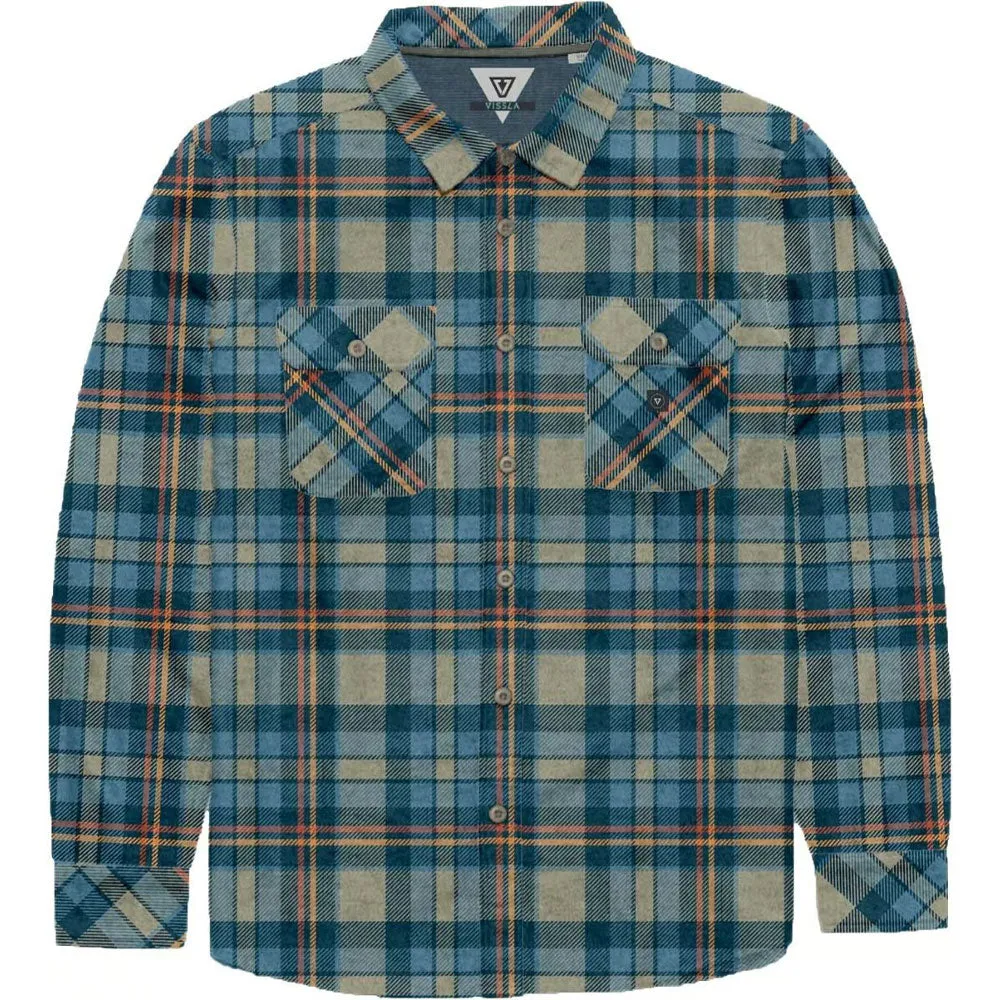 Vissla Eco-Zy Polar Flannel Long Sleeve Shirt - Khaki