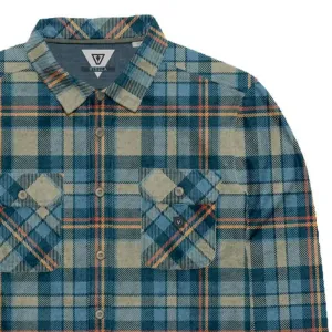 Vissla Eco-Zy Polar Flannel Long Sleeve Shirt - Khaki