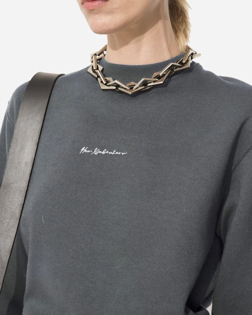 W Bulky Crewneck - Dark Grey