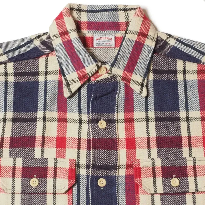 Warehouse & Co. Lot 3104 - Flannel Shirt D-2 - Blue (No Wash)