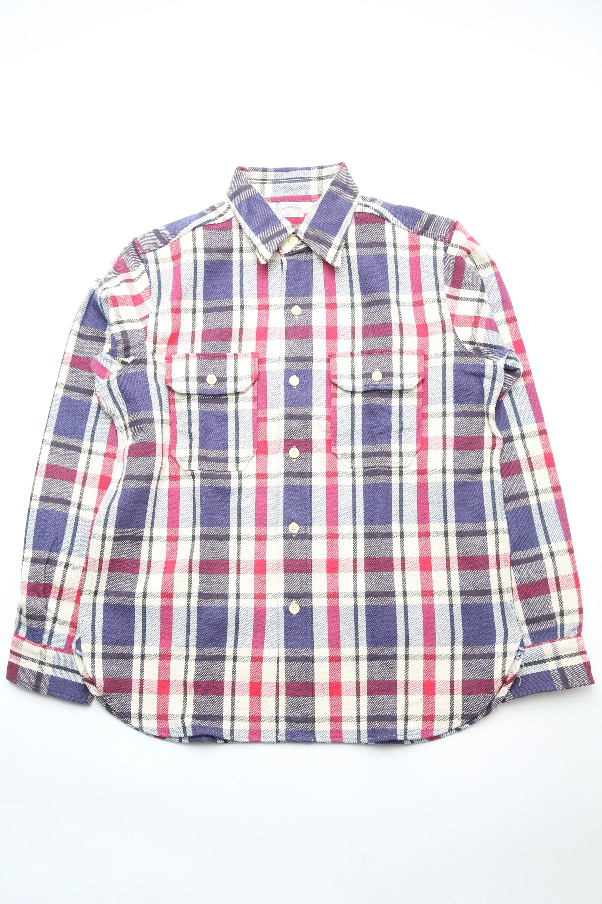 Warehouse & Co. Lot 3104 - Flannel Shirt D-2 - Blue (No Wash)