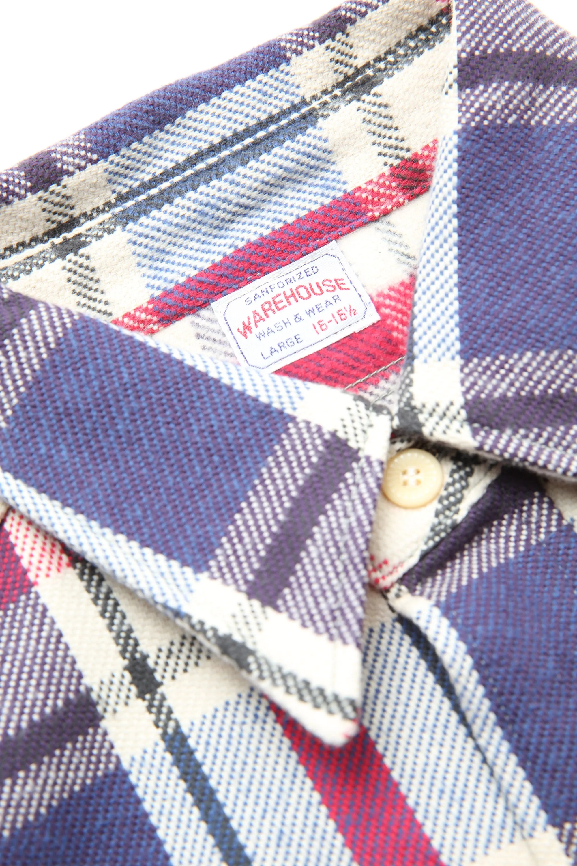 Warehouse & Co. Lot 3104 - Flannel Shirt D-2 - Blue (No Wash)