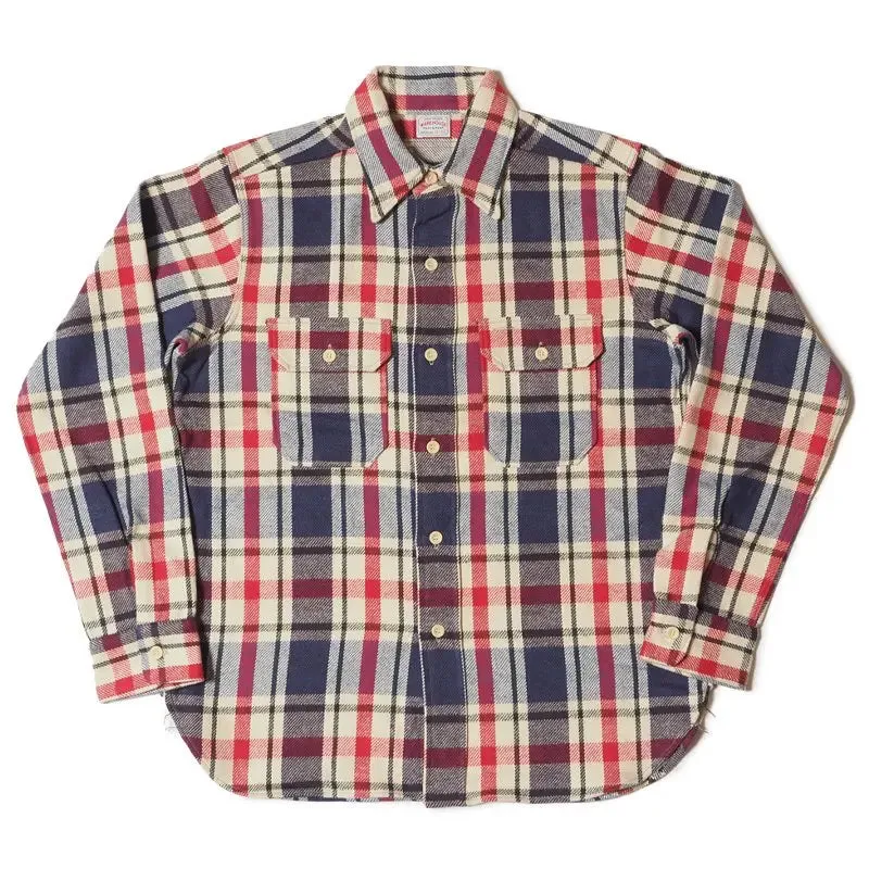 Warehouse & Co. Lot 3104 - Flannel Shirt D-2 - Blue (No Wash)