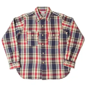 Warehouse & Co. Lot 3104 - Flannel Shirt D-2 - Blue (No Wash)