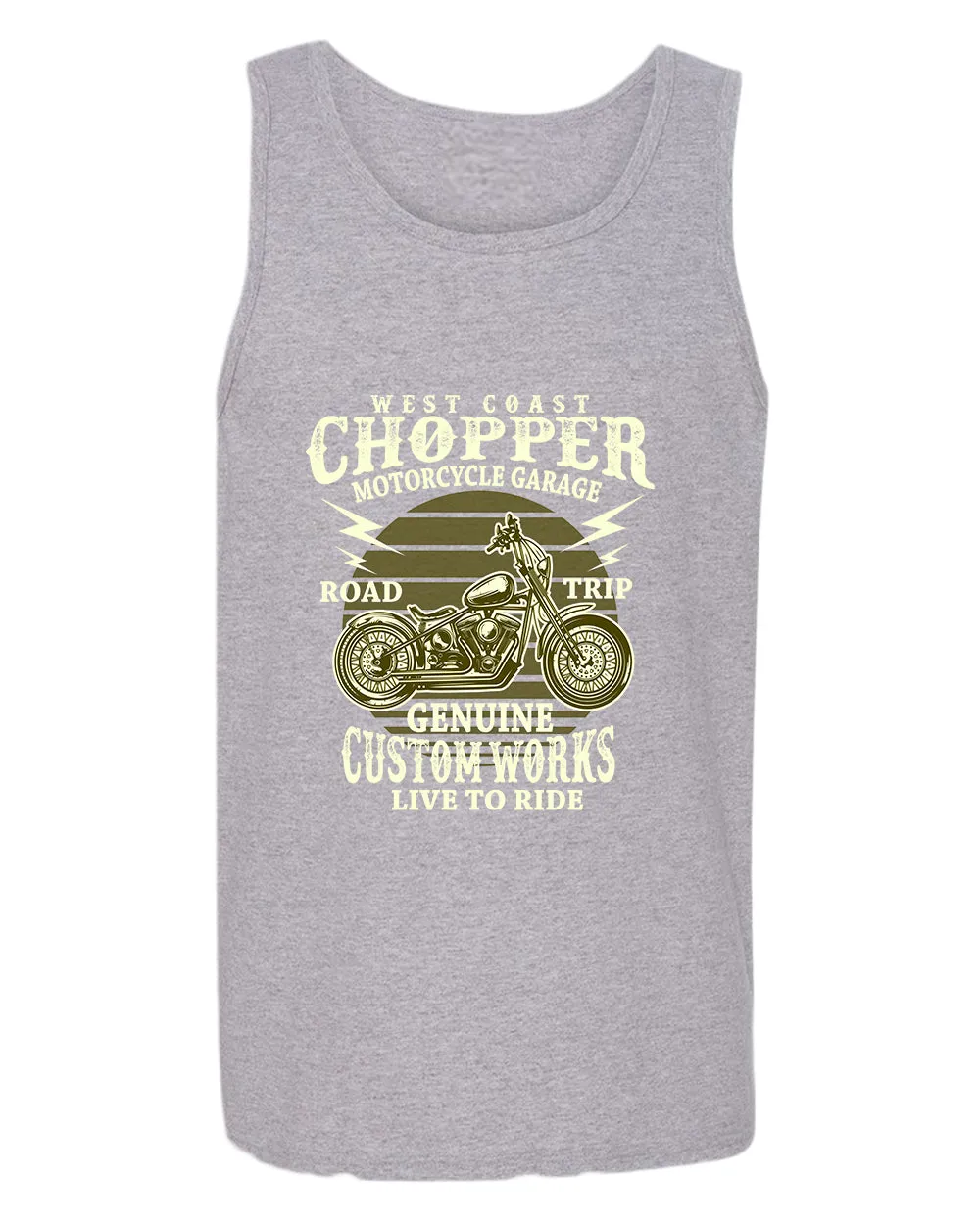 West chopper motorcycle garage tank top