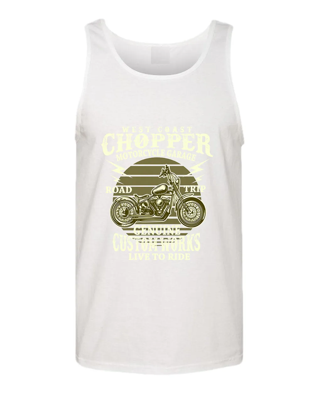West chopper motorcycle garage tank top
