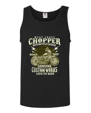 West chopper motorcycle garage tank top