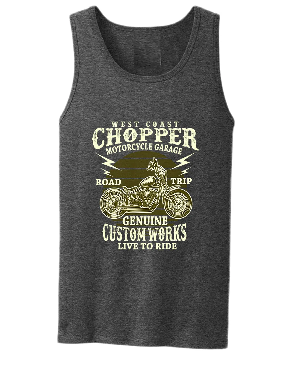 West chopper motorcycle garage tank top