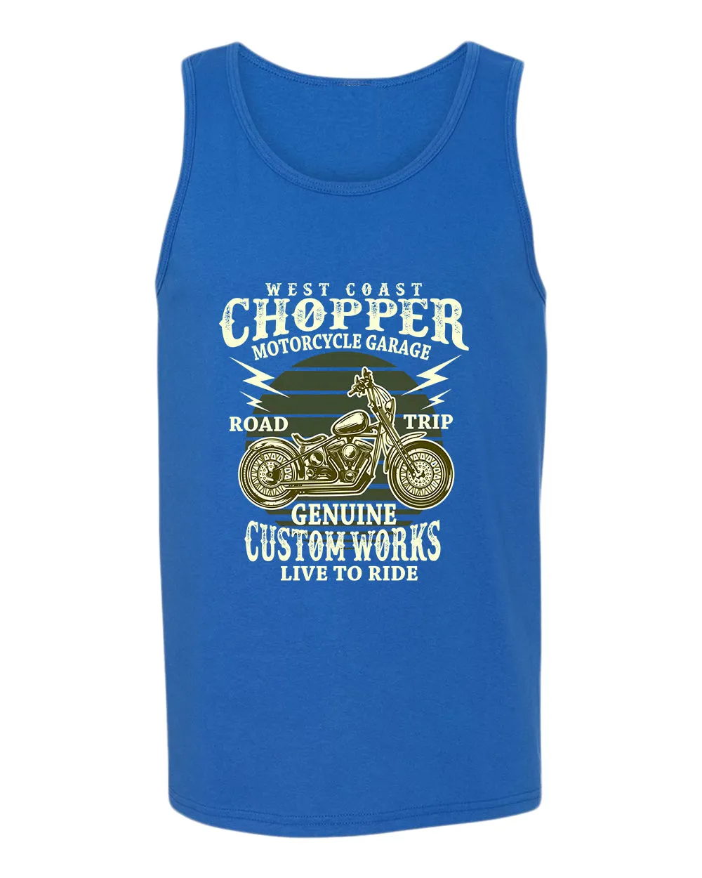 West chopper motorcycle garage tank top