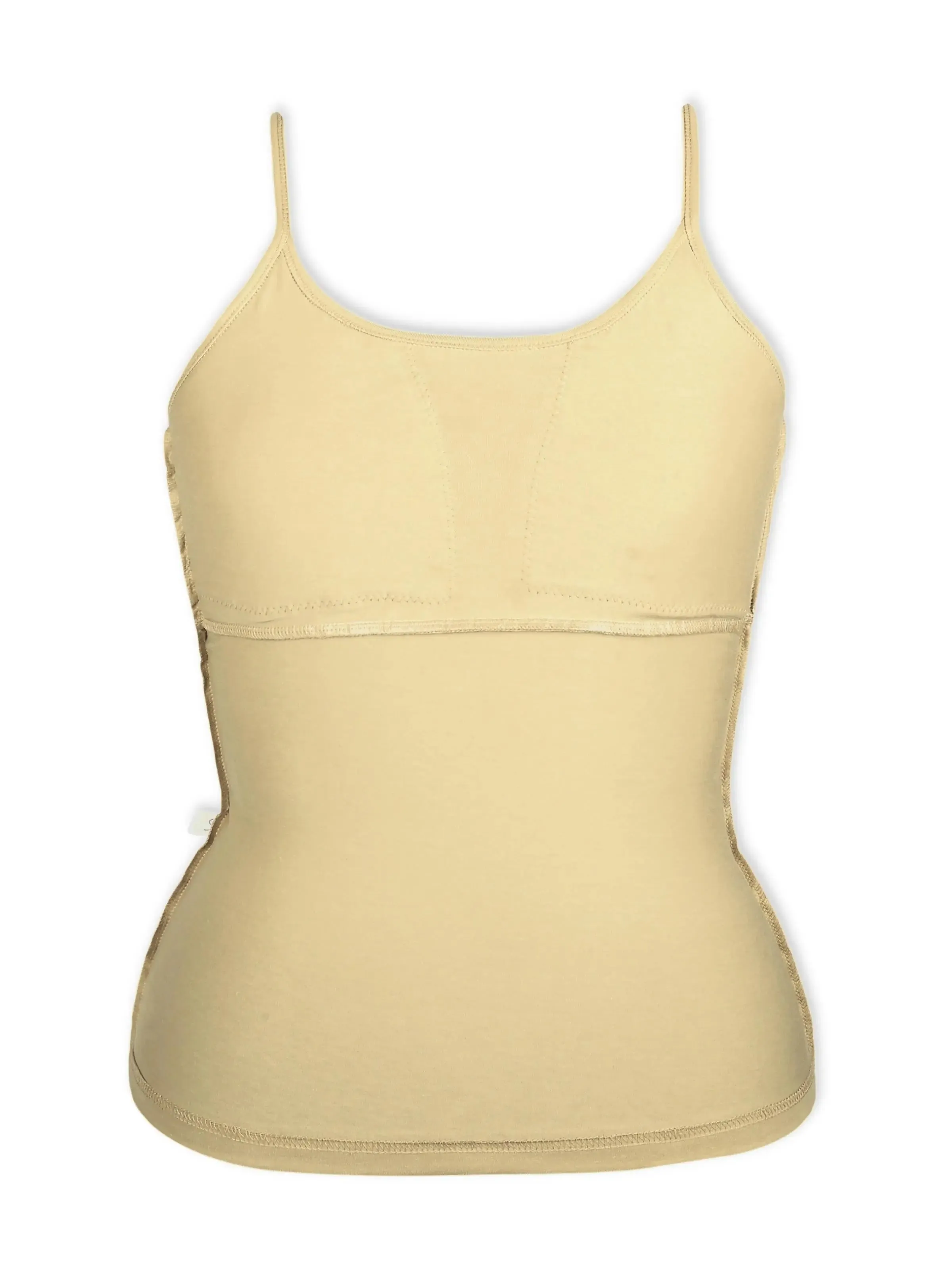 White & Black High Coverage Cotton Starter Camisole Bra with Adjustable Strap - Black White / 12-14