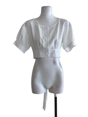 White Button Down Blouse