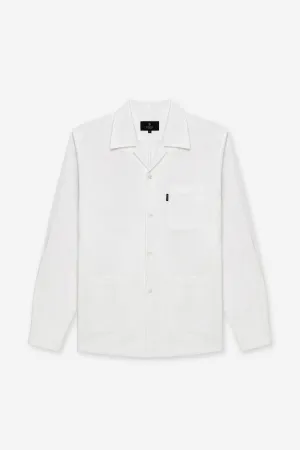 WHITE LONG SLEEVE SHIRT